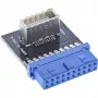 Adattatore interno InLine USB 3.0 su USB 3.1 front panel Key-B multicolore