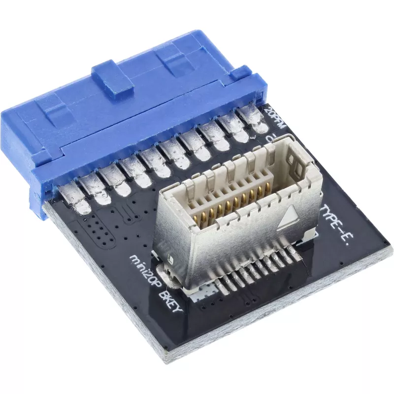 Adattatore interno InLine USB 3.0 su USB 3.1 front panel Key-B multicolore