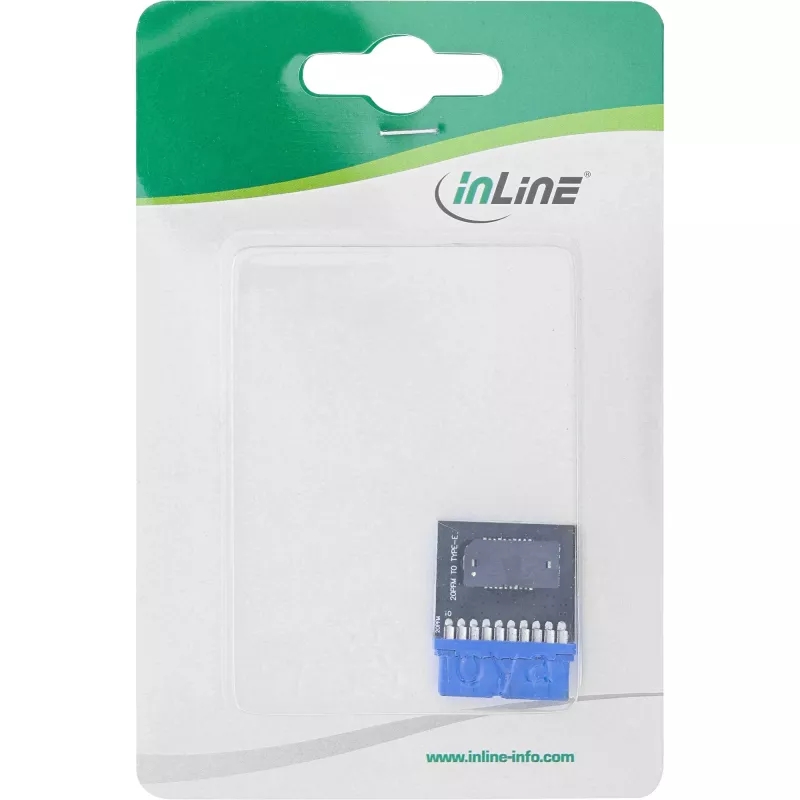 Adattatore interno InLine USB 3.0 su USB 3.1 front panel Key-B multicolore