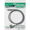 Cavo InLine DisplayPort 1.4, 8K4K, angolare a sinistra, nero/oro, 5 m