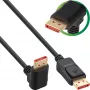 Cavo InLine DisplayPort 1.4, 8K4K, angolare, nero/oro, 5 m