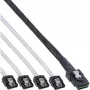 Cavo InLine SAS Mini SAS SFF8087 su 4x SATA diretto OCR 0,5 m