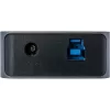 Hub InLine USB 3.2 Gen.1, 7 porte, con interruttore, alluminio, grigio, con alimentatore