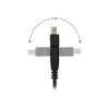 Cavo patch InLine 180° S/FTP PiMF Cat.6A 500MHz senza alogeni rame nero 1m
