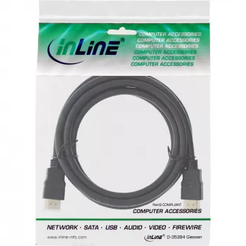 Cavo HDMI High Speed InLine con Ethernet Premium 4K2K connettore/connettore nero 0,3m