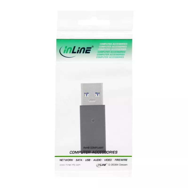 Adattatore USB 3.2 Gen.2 InLine 35810 connettore USB-A connettore femmina USB-C