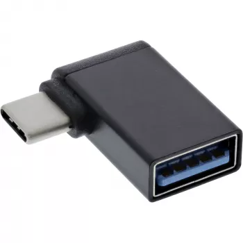 Adattatore InLine USB 3.2 Gen.2, connettore USB-C su connettore femmina USB-A angolare 90° OTG