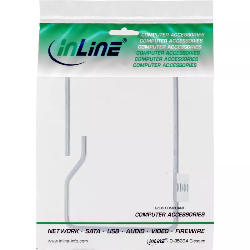Supporto per cavi InLine 19110I metallo zincato apertura lato lungo 140x100 mm