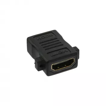 Adattatore HDMI da incasso InLine HDMI A femmina / femmina dorato, 4K2K