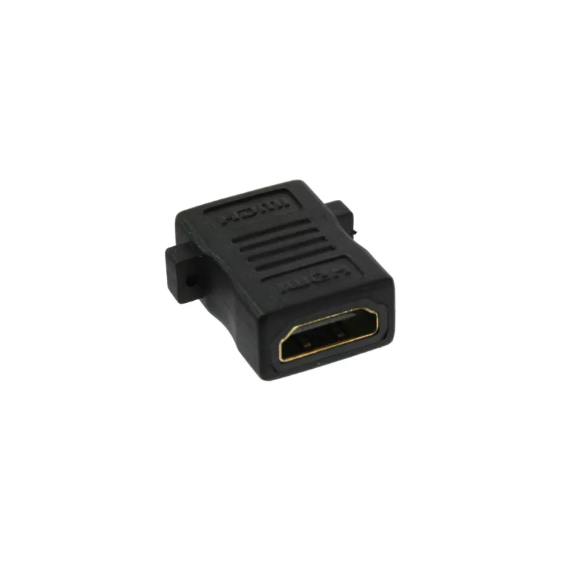 Adattatore HDMI da incasso InLine HDMI A femmina / femmina dorato, 4K2K