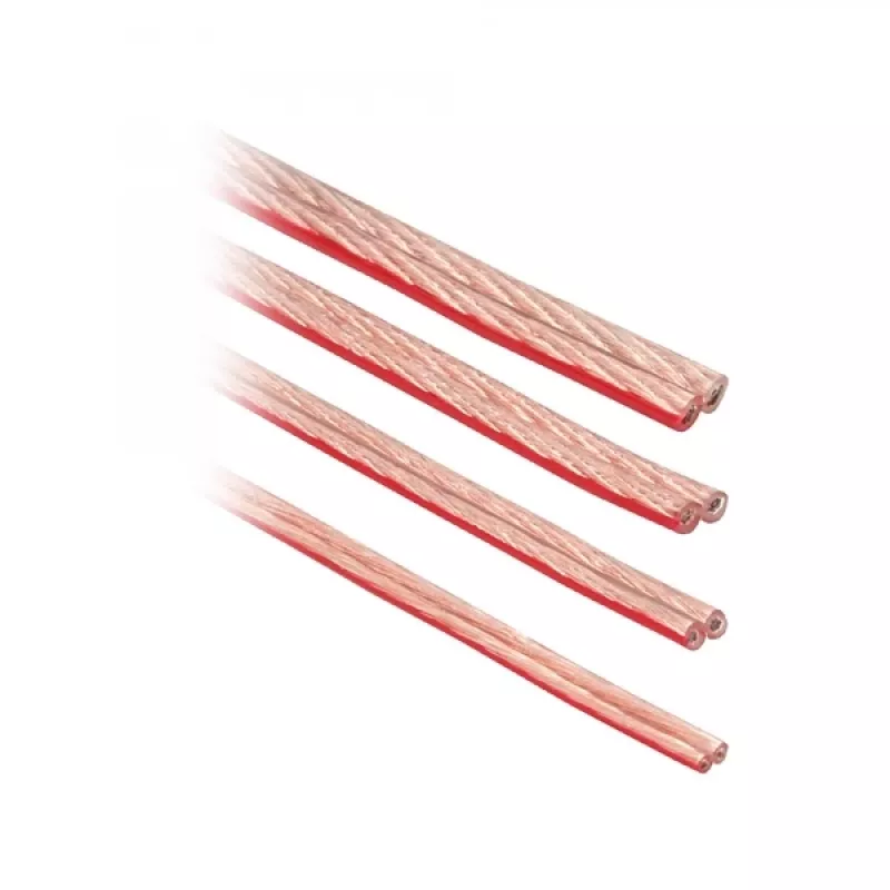 Cavo per altoparlanti InLine 2x 2,5mm² CCA trasparente 100m