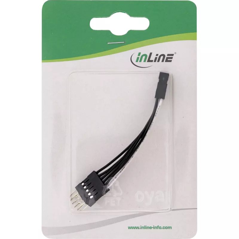 Prolunga USB interna InLine 2x 5 Pin maschio / femmina diretta, 0.05m