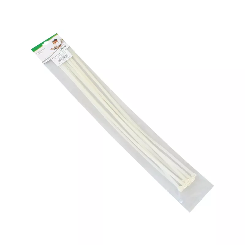 InLine 59964Z fascette per cavi, 650 x 9 mm, nylon PA 6.6, resistenza alla trazione 79,4 kg, da -20 a +85 °C, naturale, 10 pz.