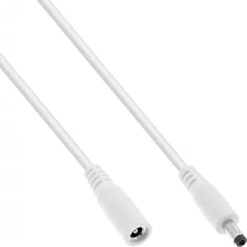 Cavo di prolunga DC InLine, connettore maschio/femmina DC 4,0x1,7mm, bianco, 3m