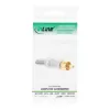 InLine connettore maschio RCA in metallo da saldare, argento, anello bianco, per cavo 6 mm
