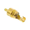 InLine connettore maschio RCA in metallo da saldare, argento, anello rosso, per cavo 6 mm