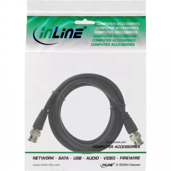 InLine cavo video BNC, RG59, 75 Ohm, 3 m