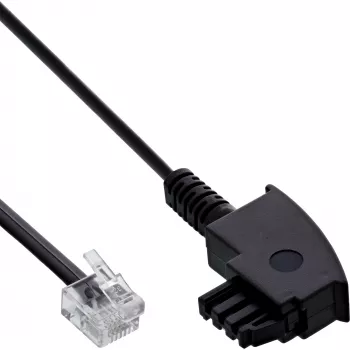 Cavo di rete InLine cavo splitter ADSL TAE-F connettore 6P2C DEC 20 m nero