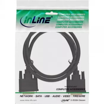 InLine cavo DVI-D Premium 24+1 maschio/maschio Dual Link placcato oro 1 m 17771P