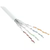 Cavo patch InLine S/FTP PiMF Cat.6 AWG27 PVC CU 100 m, bianco