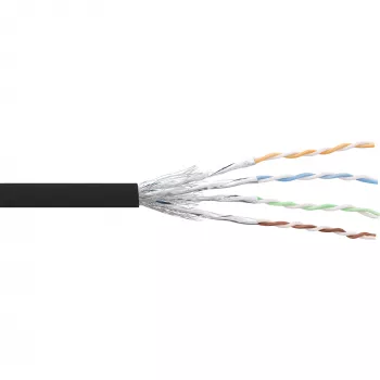 Cavo patch InLine S/FTP PiMF Cat.6 nero AWG27 PVC CU 100 m