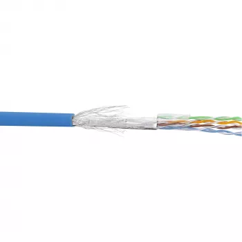 Cavo patch InLine SF/UTP Cat.5e AWG26 CCA PVC blu 100 m