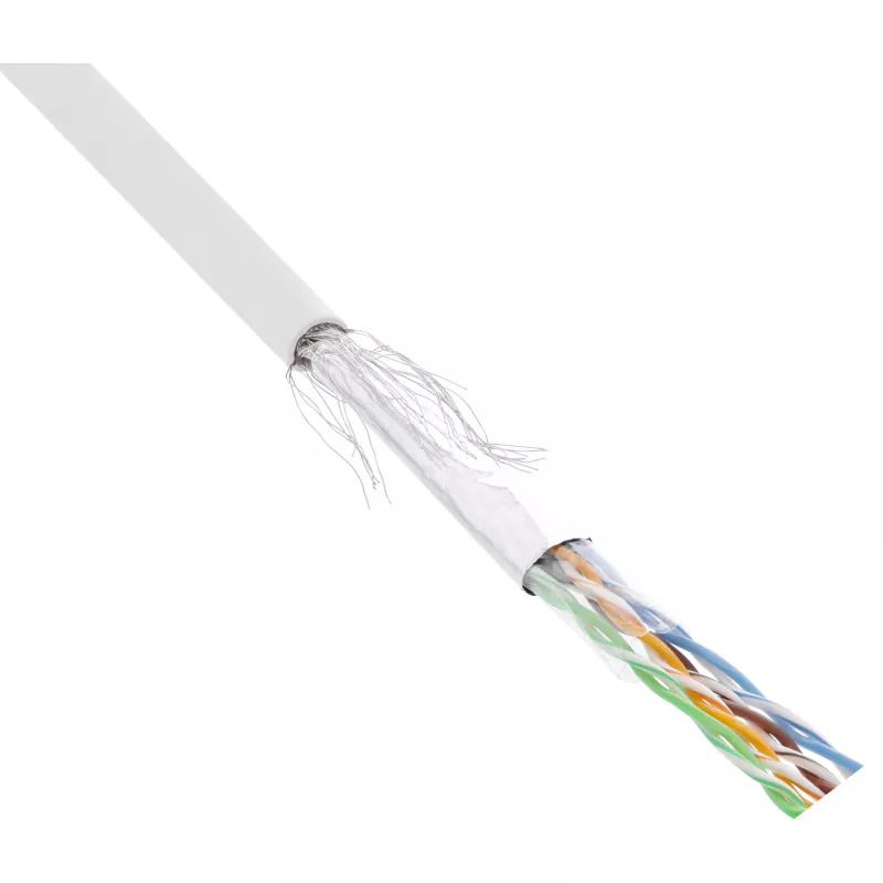 Cavo patch InLine SF/UTP Cat.5e AWG26 CCA PVC bianco 100 m