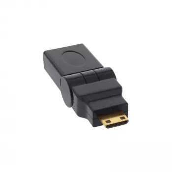 Adattatore HDMI InLine 17690M HDMI A femmina / HDMI C maschio pieghevole placcato oro