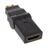 Adattatore HDMI InLine 17690M HDMI A femmina / HDMI C maschio pieghevole placcato oro