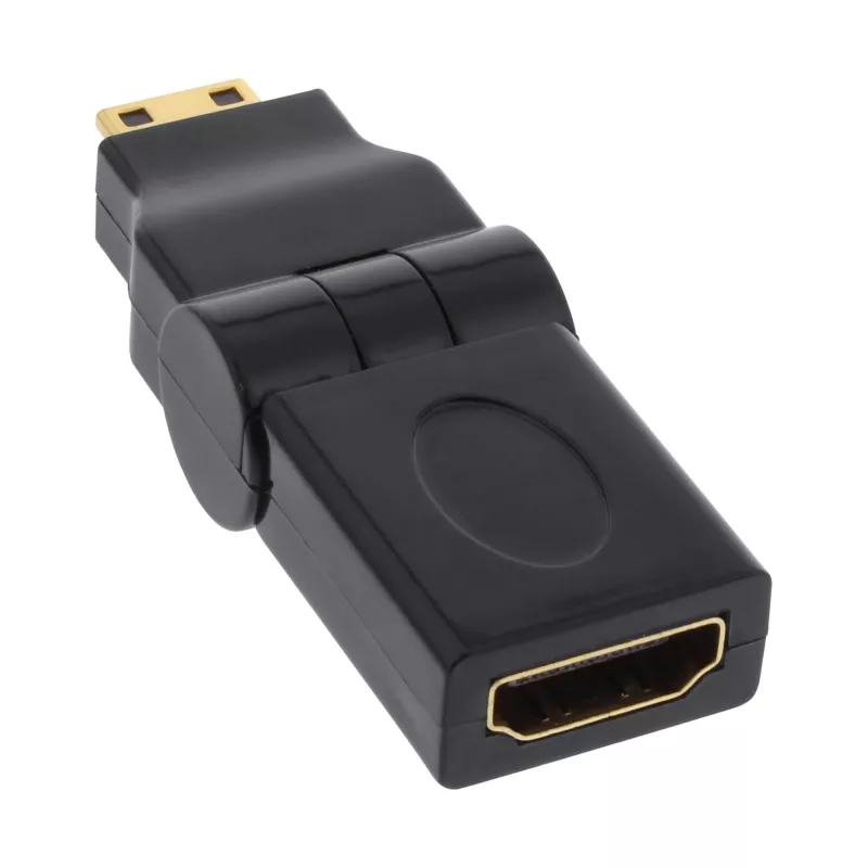 Adattatore HDMI InLine 17690M HDMI A femmina / HDMI C maschio pieghevole placcato oro