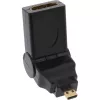Adattatore HDMI Type-A femmina / D maschio orientabile placcato oro InLine 17690L