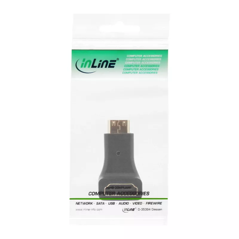 Adattatore HDMI Type-A femmina / Type-C maschio angolare InLine 17690K