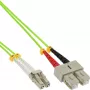 Cavo in fibra ottica duplex InLine LC/SC 50/125µm OM5 15 m