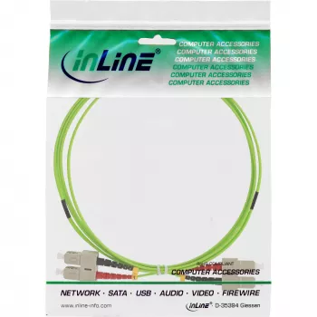 Cavo in fibra ottica duplex InLine SC/SC 50/125µm OM5 3 m
