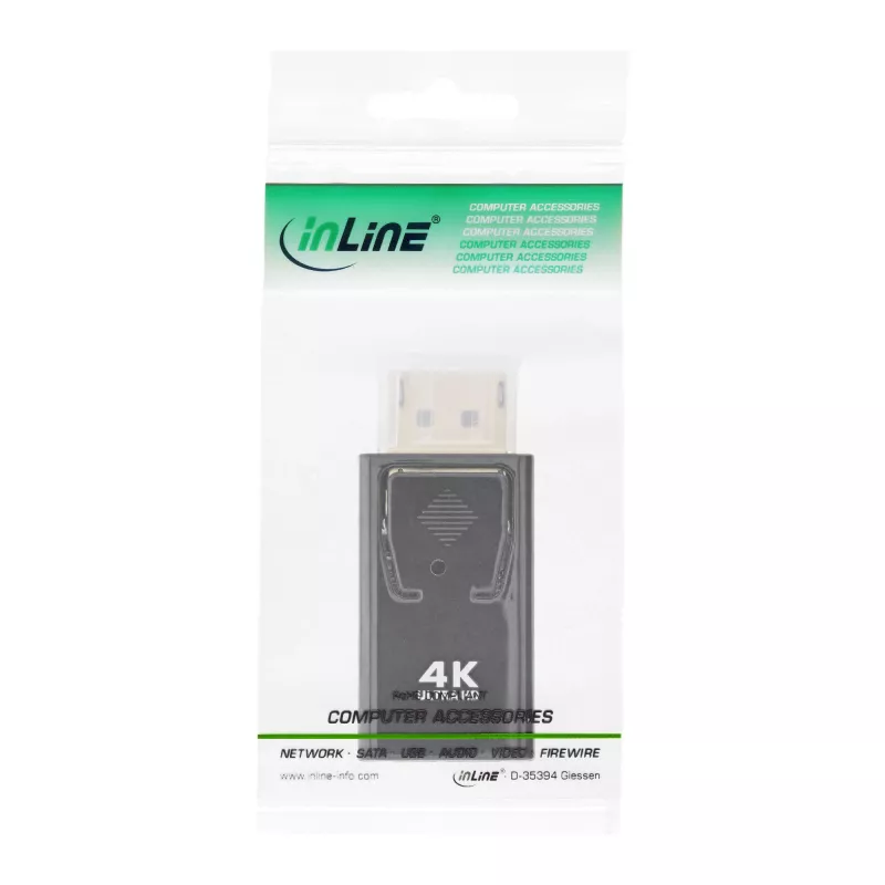 Convertitore InLine DisplayPort maschio / HDMI femmina, 4K/60Hz, con audio
