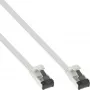 Cavo patch flat InLine, U/FTP, Cat.8.1, TPE senza alogeni, bianco, 5 m