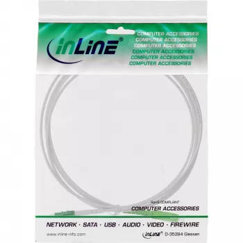 Cavo in fibra ottica simplex InLine FTTH LC/APC 8° a SC/APC 8° 9/125µm OS2 5 m
