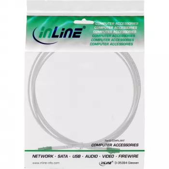 Cavo in fibra ottica simplex InLine, FTTH, LC/APC8° a LC/APC8° 9/125µm OS2 30m