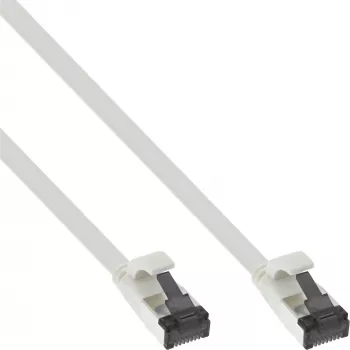 Cavo patch flat InLine, U/FTP, Cat.8.1, TPE senza alogeni, bianco, 3m