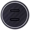 Adattatore caricabatterie USB da auto InLine Power Delivery, 2x USB-C, nero