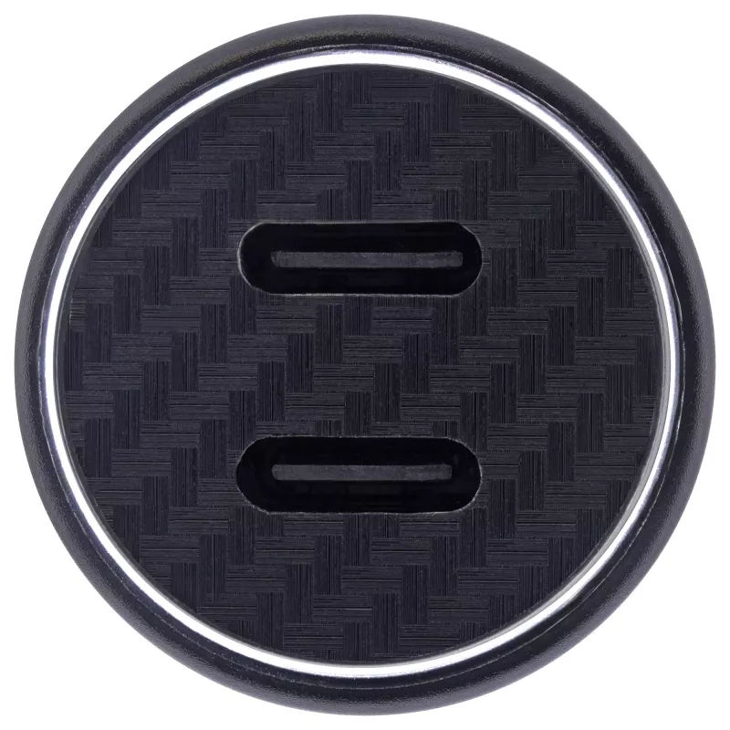 Adattatore caricabatterie USB da auto InLine Power Delivery, 2x USB-C, nero