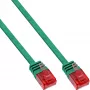 Cavo patch piatto ultraslim InLine U/UTP Cat.6 Gigabit verde 5 m