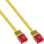 Cavo patch piatto ultraslim InLine U/UTP Cat.6 Gigabit giallo 10 m