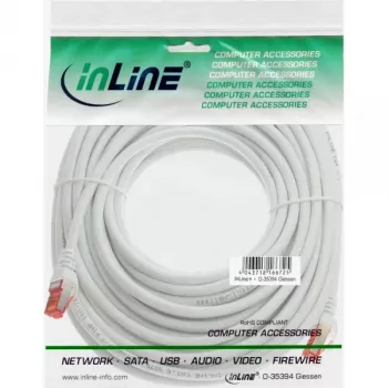 Cavo patch InLine S/FTP PiMF Cat.6 250MHz PVC rame bianco 20 m