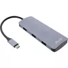 Hub USB 3.2 Gen.2 InLine, 4x USB-C + 3x USB-A, PD 100W, alluminio, grigio