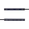 Hub USB 3.2 Gen.2 InLine, 4x USB-C + 3x USB-A, PD 100W, alluminio, grigio