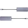 Hub USB 3.2 Gen.2 InLine, 4x USB-C + 3x USB-A, PD 100W, alluminio, grigio