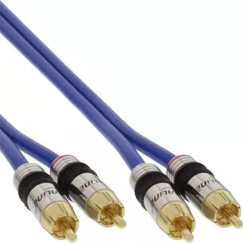 InLine Cavo audio RCA Premium 2x connettore RCA maschio / maschio placcato oro 7m
