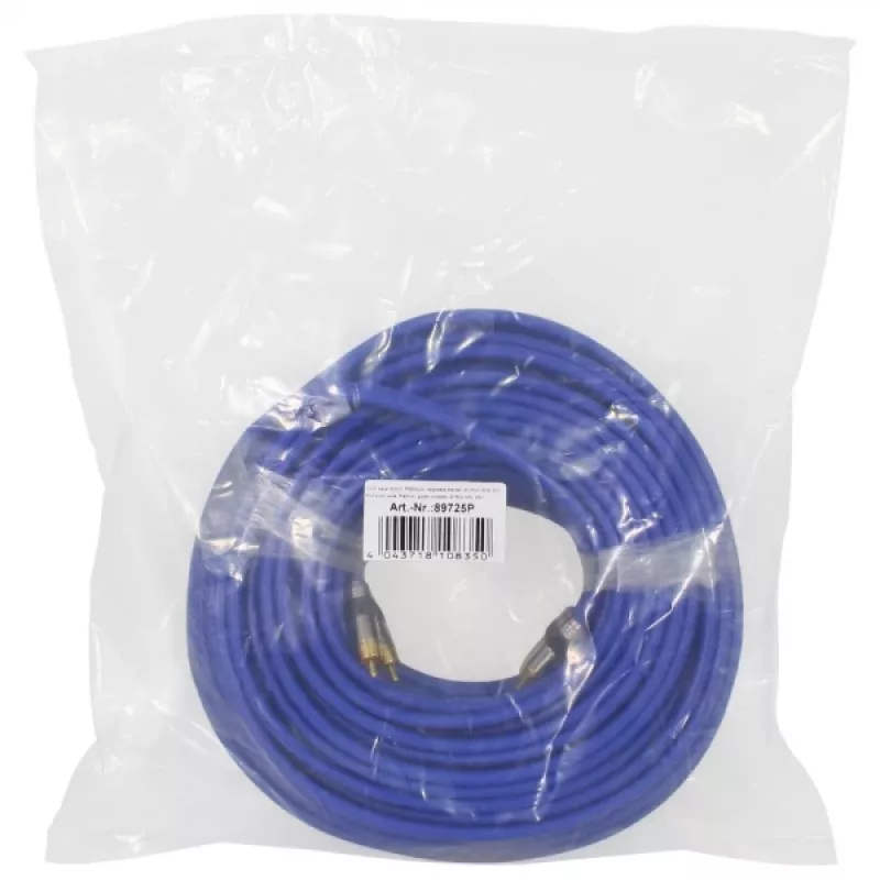InLine Cavo audio RCA Premium 2x connettore RCA maschio/maschio placcato oro 25 m