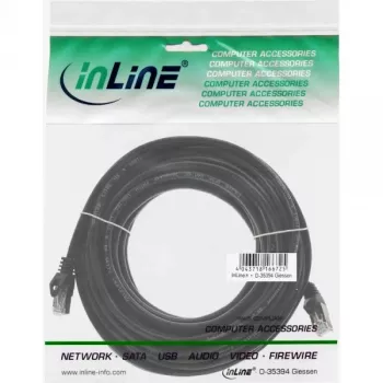 InLine Cavo patch SF/UTP Cat.5e nero 25 m